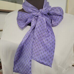 Vintage 100% Silk Scarf Tie or Headband